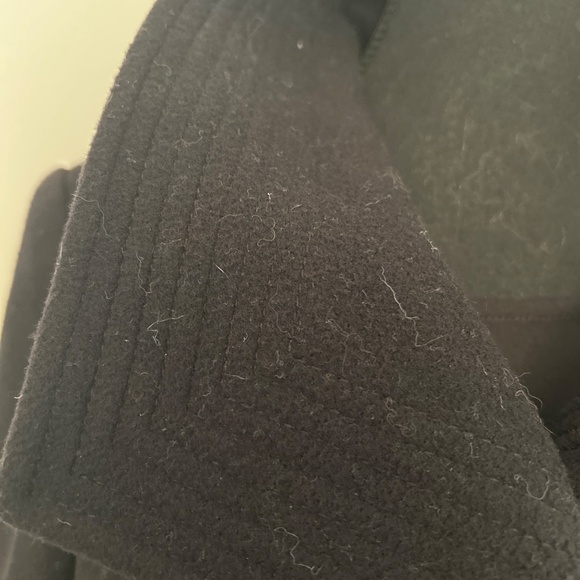 NWOT Précis Medium Wool Cashmere Black Business Casual Coat - Picture 5 of 9